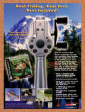 1999 Sony PS1 Dual Shock Rod And Reel Original Ad v1