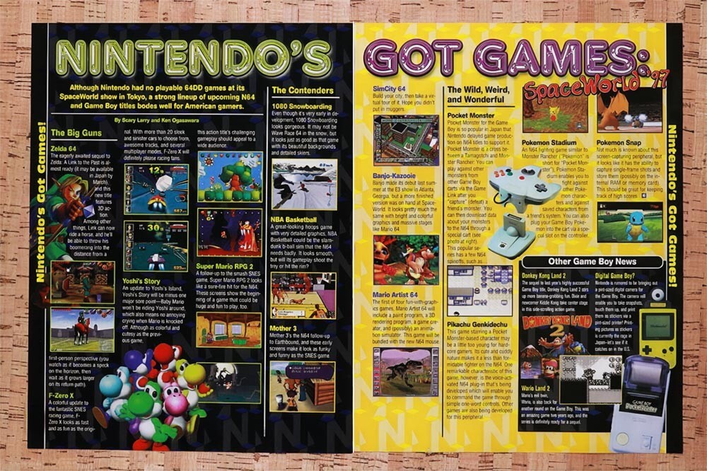 1998 Nintendo Hot N64 Games Preview Original Ad v5