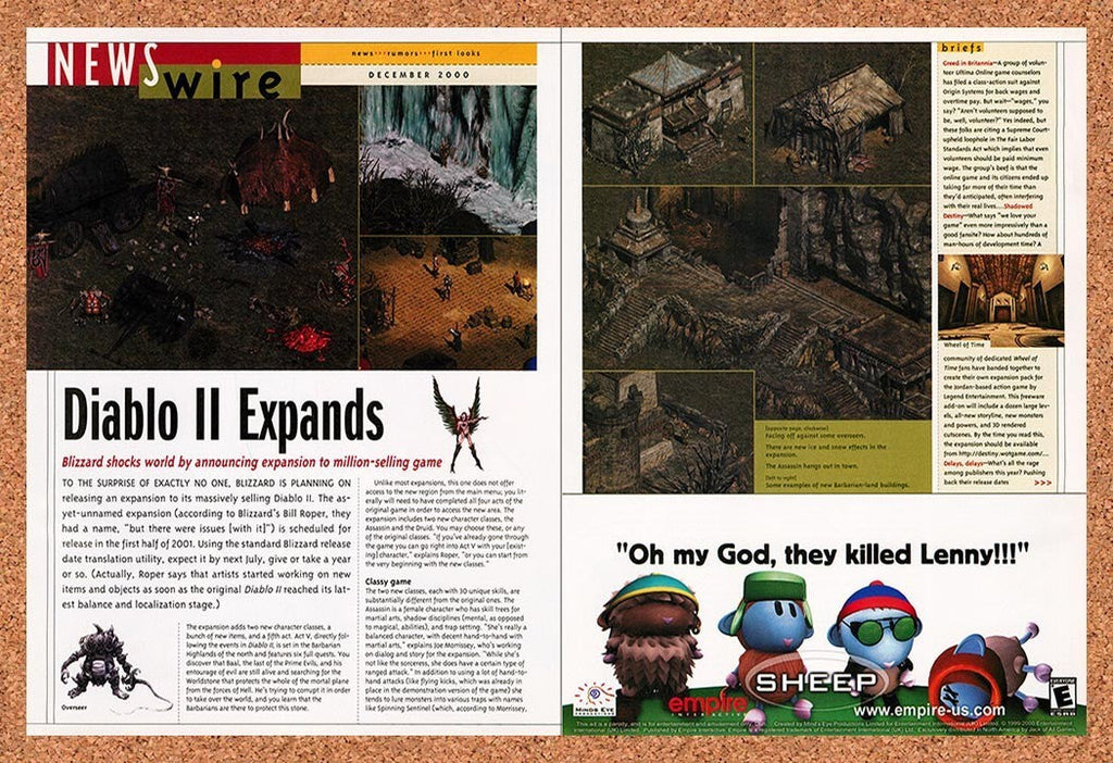 2000 Diablo II Expansion Original Ad vr5