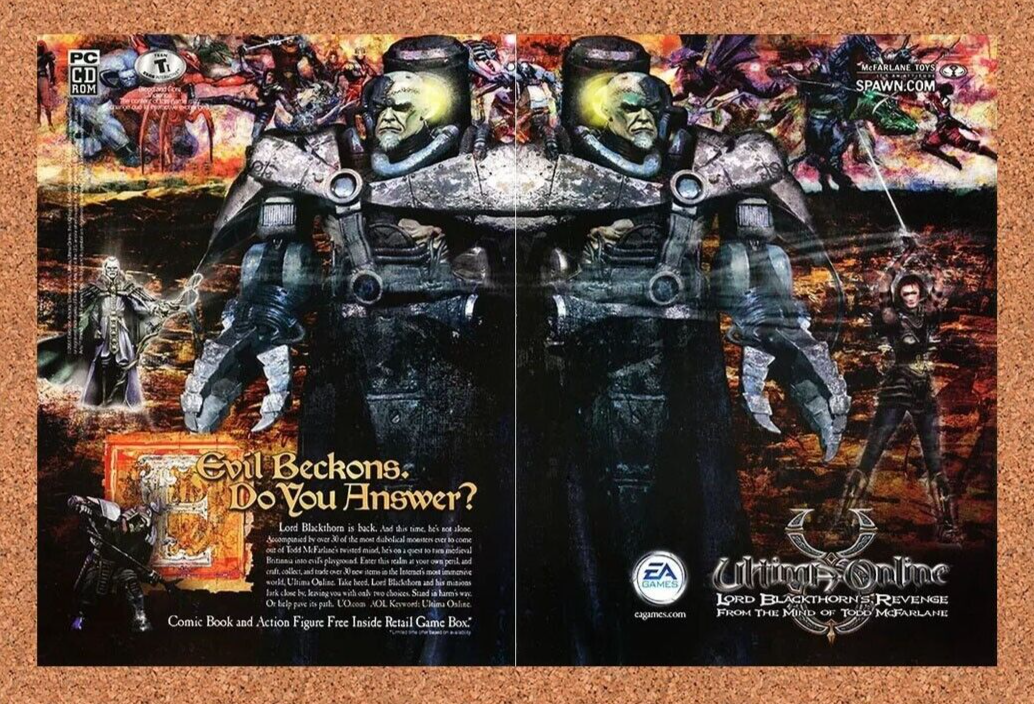 2004 Ultima Online PC Original McFarlane Ad