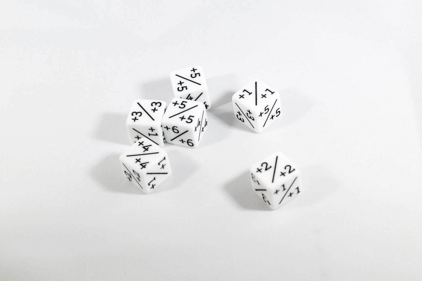 White D6 MTG +1/+1 Counter Dice - Magic: The Gathering DnD d6 Stats (Sold Per Die) - 