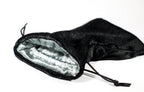 Large Black Velvet Gift Bag Game Dice Bag w/ Grey Velvet Lining Counter Pouch - 1