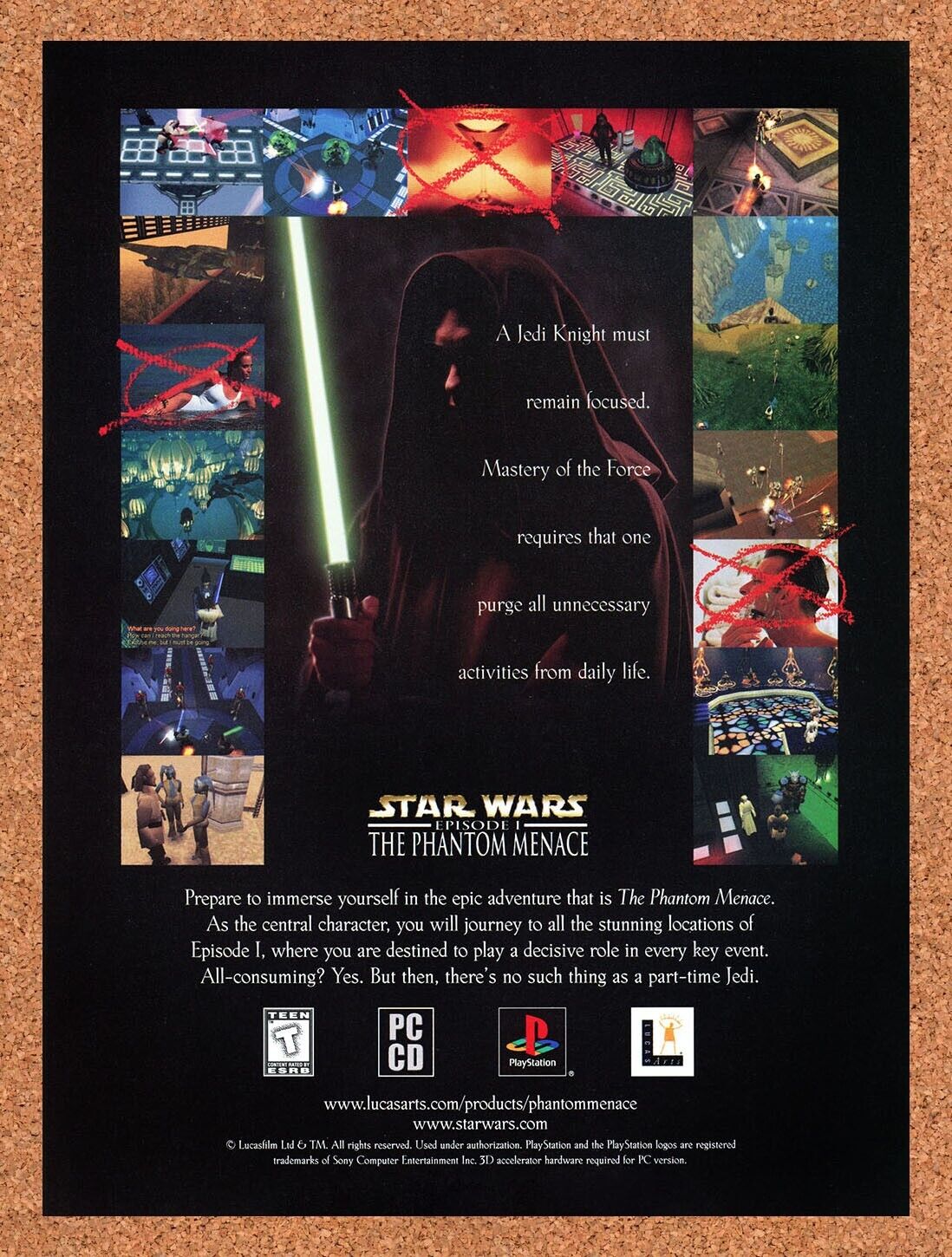 1999 Star Wars Episode I Phantom Menace Original Ad
