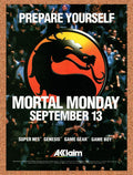 1993 Mortal Kombat SNES Original Ad v13