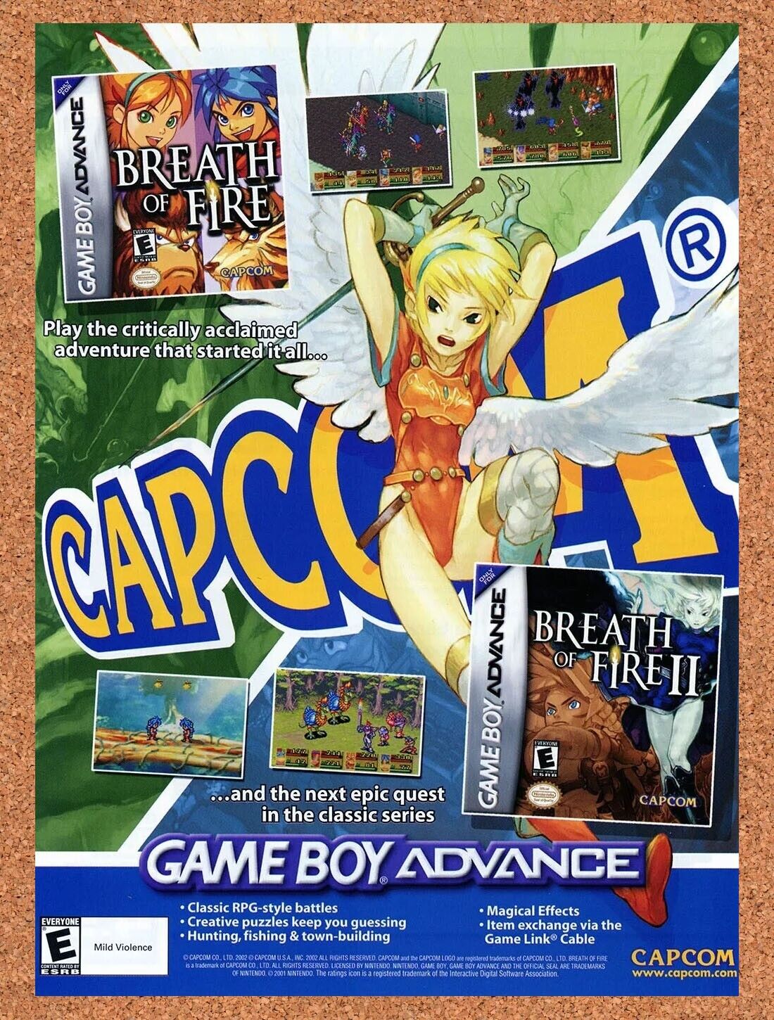 2003 Breath of Fire II GBA Original Ad