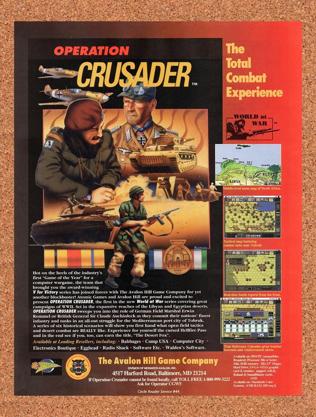 1994 Operation Crusader IBM Original Ad v1