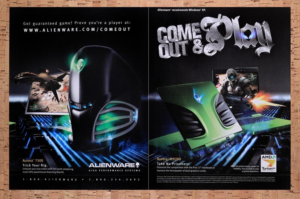 2007 Command & Conquer 3 Tiberium Wars Alienware Original Ad v6