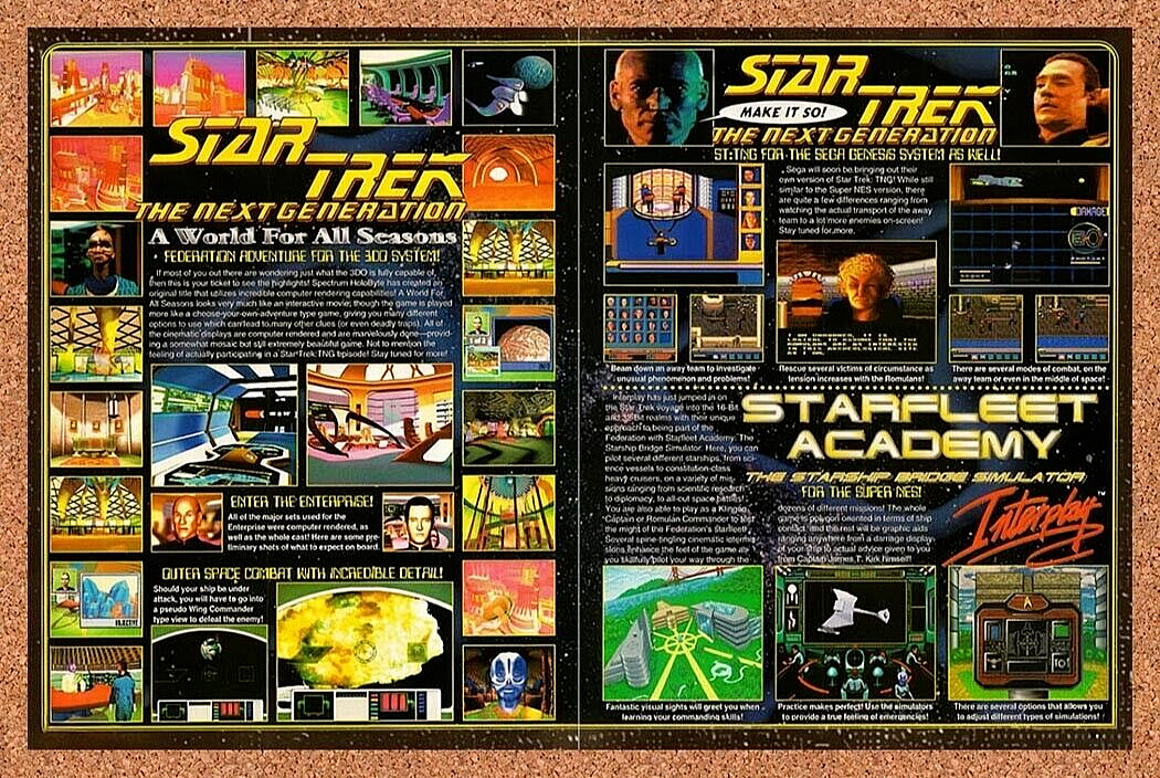 1994 Star Trek The Next Generation Genesis Original Ad v4