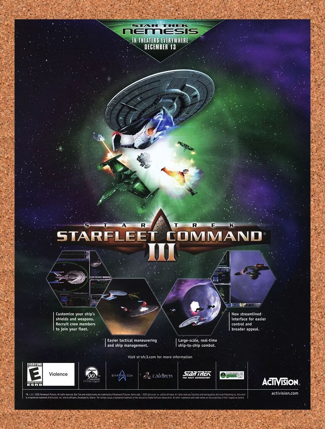 2005 Star Trek Starfleet Command III PC Original Ad v1