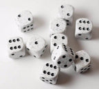Arctic Camo Speckled 16mm D6 RPG Chessex | Sold Per Piece (White/Black) - 