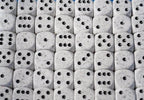Arctic Camo Speckled 16mm D6 RPG Chessex | Sold Per Piece (White/Black) - 