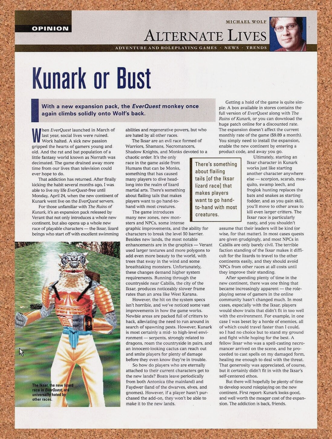 2000 EverQuest 1 Ruins Of Kunark Kunark Or Bust Original Ad v4