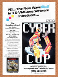1989 Cyber Cop Commodore 64 Original Ad v2