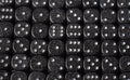 Ninja Speckled 16mm D6 Pipped | Black/Grey (sold per piece) - 