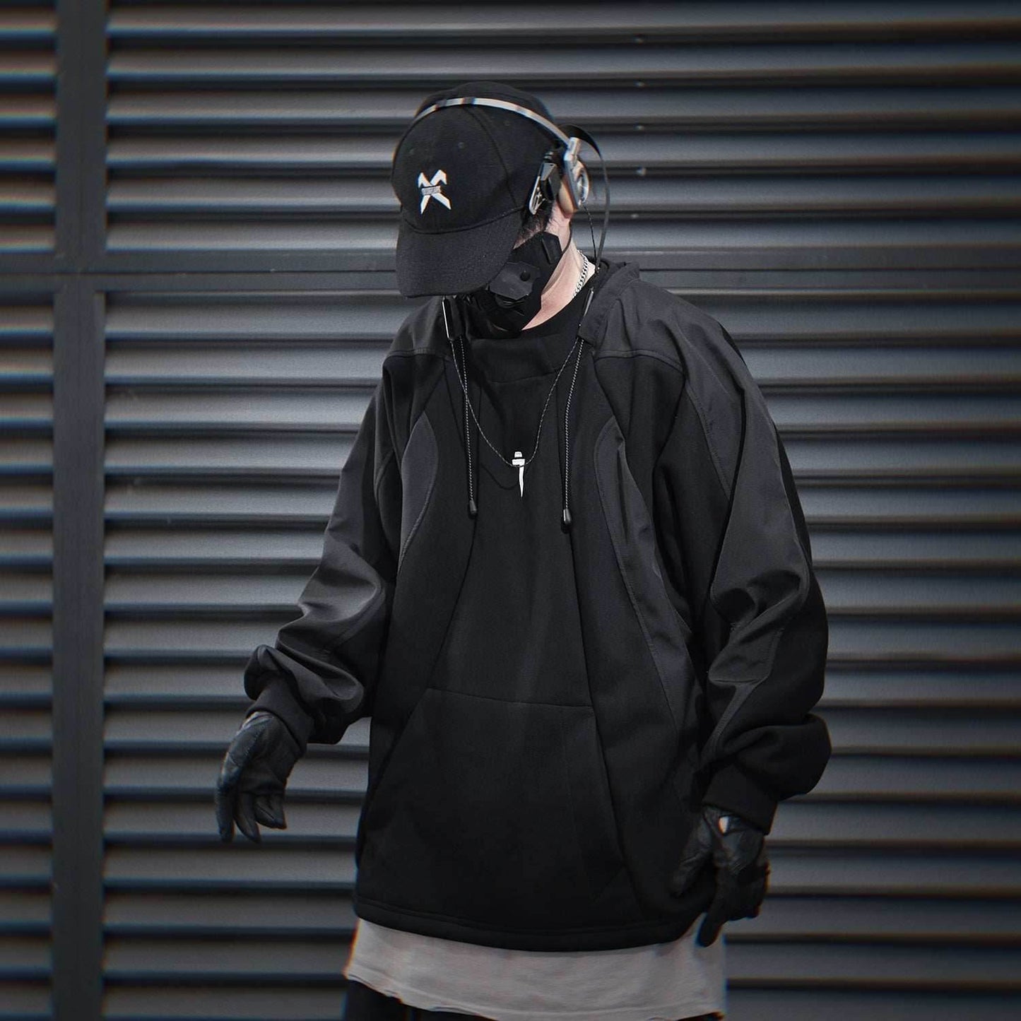 HiH55 Patchwork I-Tech Crewneck - M