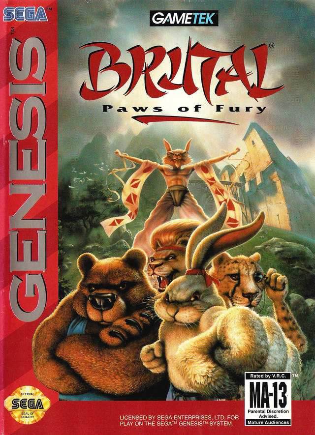 Brutal: Paws of Fury (Sega Genesis) - Game Manual Only