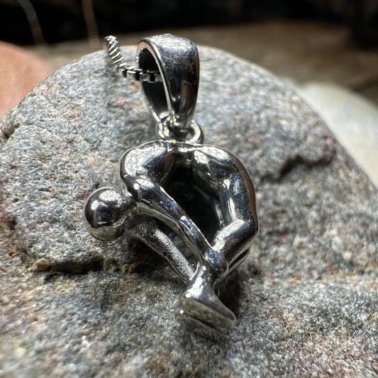 Yoga Pose Om Necklace