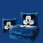 2-in-1 Pillow Blanket - Foldable Travel Throw for Couch, Bed & Office