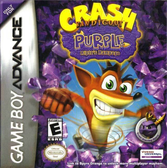 Crash Bandicoot Purple: Ripto's Rampage (Gameboy Advance) - Game Manual Only