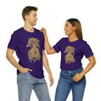 Golden Celtic Dice Dragon Shirt - Army / S