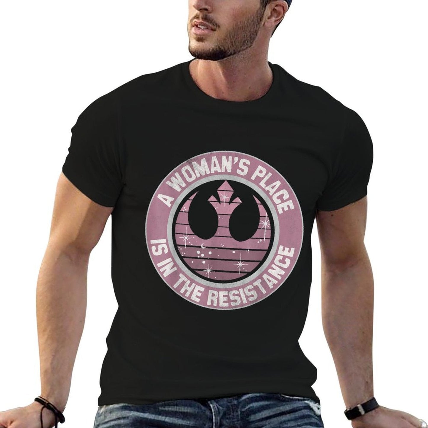 Star Wars Resistance Galaxy Crest  Fade-proof Color T-Shirt