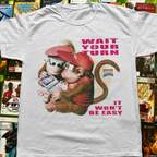 Diddy Kong's Quest 'Wait Your Turn' Vintage Washed White Tee