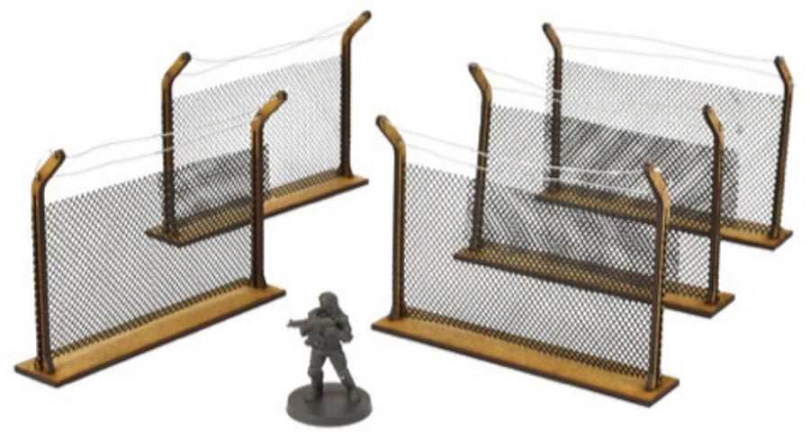 The Walking Dead: All Out War - Chain-Link Fence MDF Kit - 