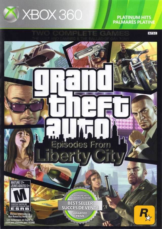 Grand Theft Auto: Episodes From Liberty City (Platinum Hits) (Xbox 360) - Game Manual Only