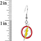 Officially Licensed DC Comics The Flash Steel Dangle Earrings