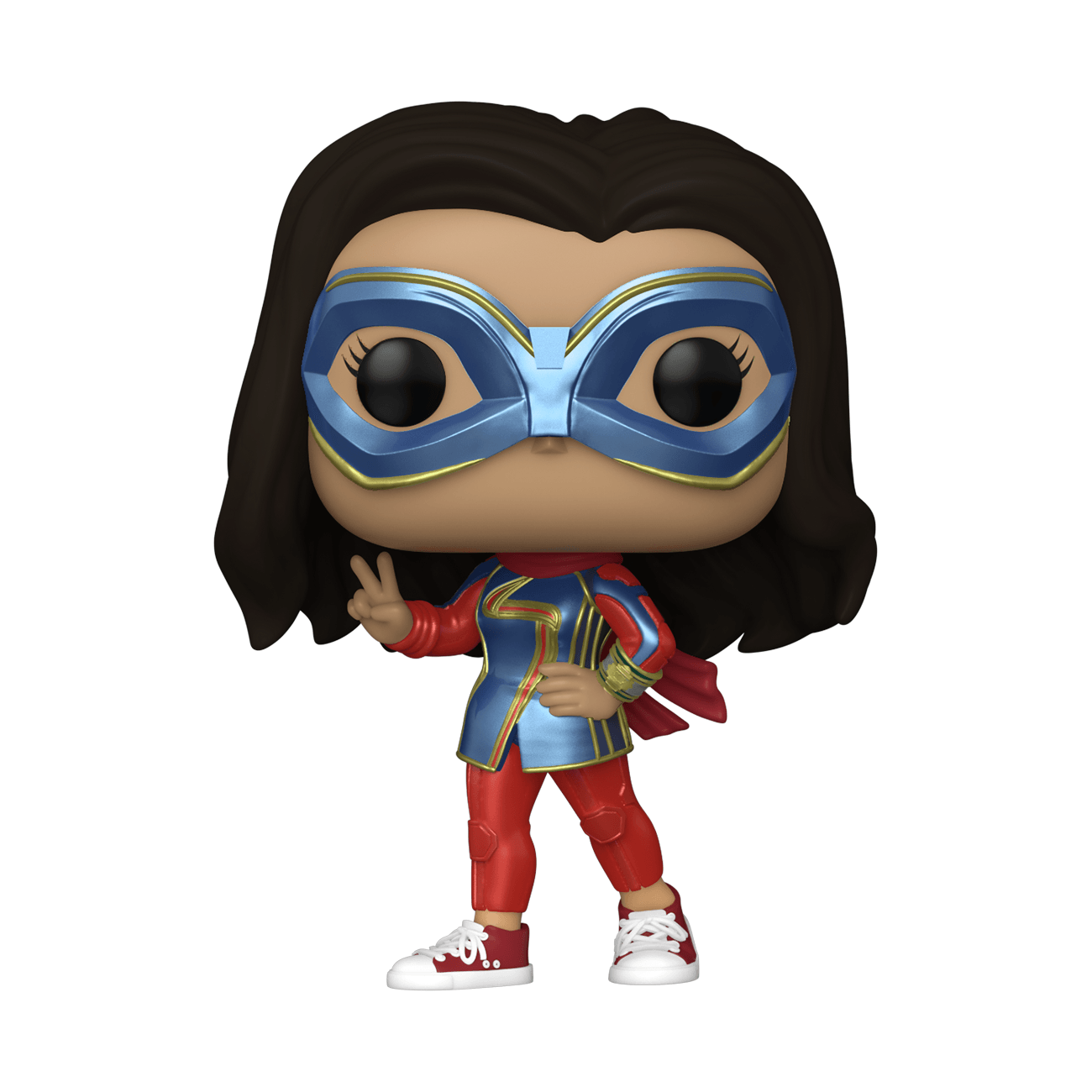 Funko Pop! Marvel Studios: Ms. Marvel - Ms. Marvel with Peace Sign - 