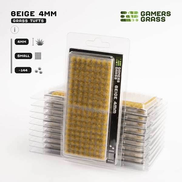 Gamers Grass Tufts: Beige 4mm- Small - 