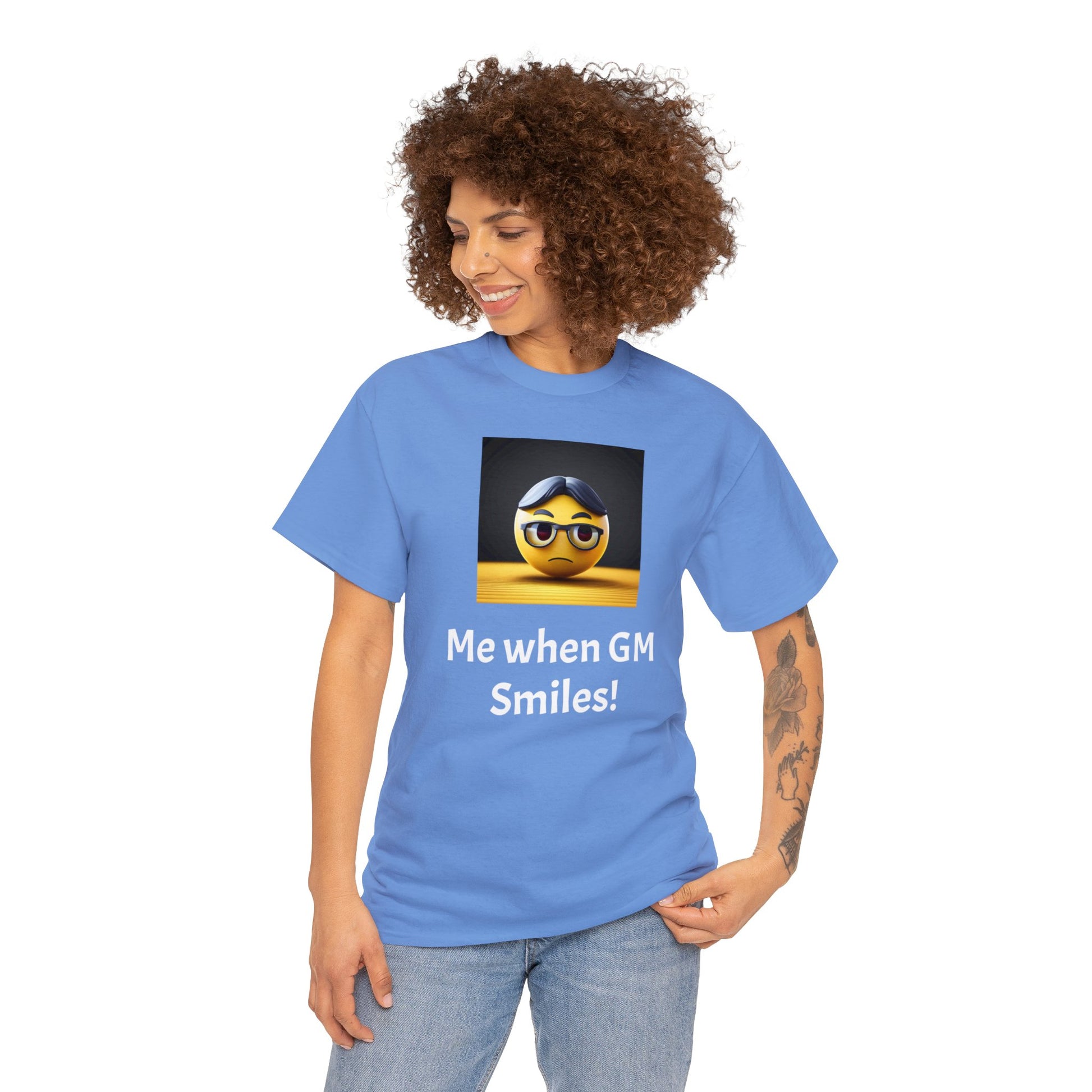 Me when the Gm Smiles Unisex Heavy Cotton Tee-DungeonDice1