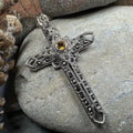 Open Weave Celtic Cross Necklace