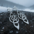 Celtic Knot Moon Earrings