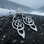 Celtic Knot Moon Earrings