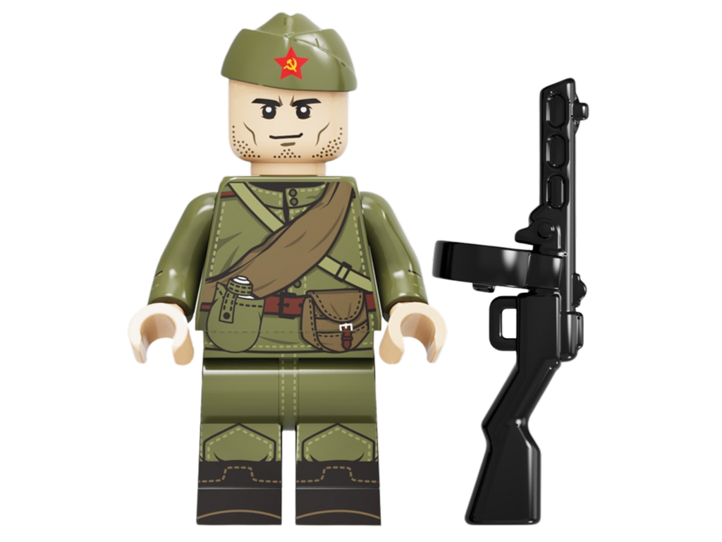 WWII - Russian Army Conscripts - 4 Man Squad - Mil-Blox