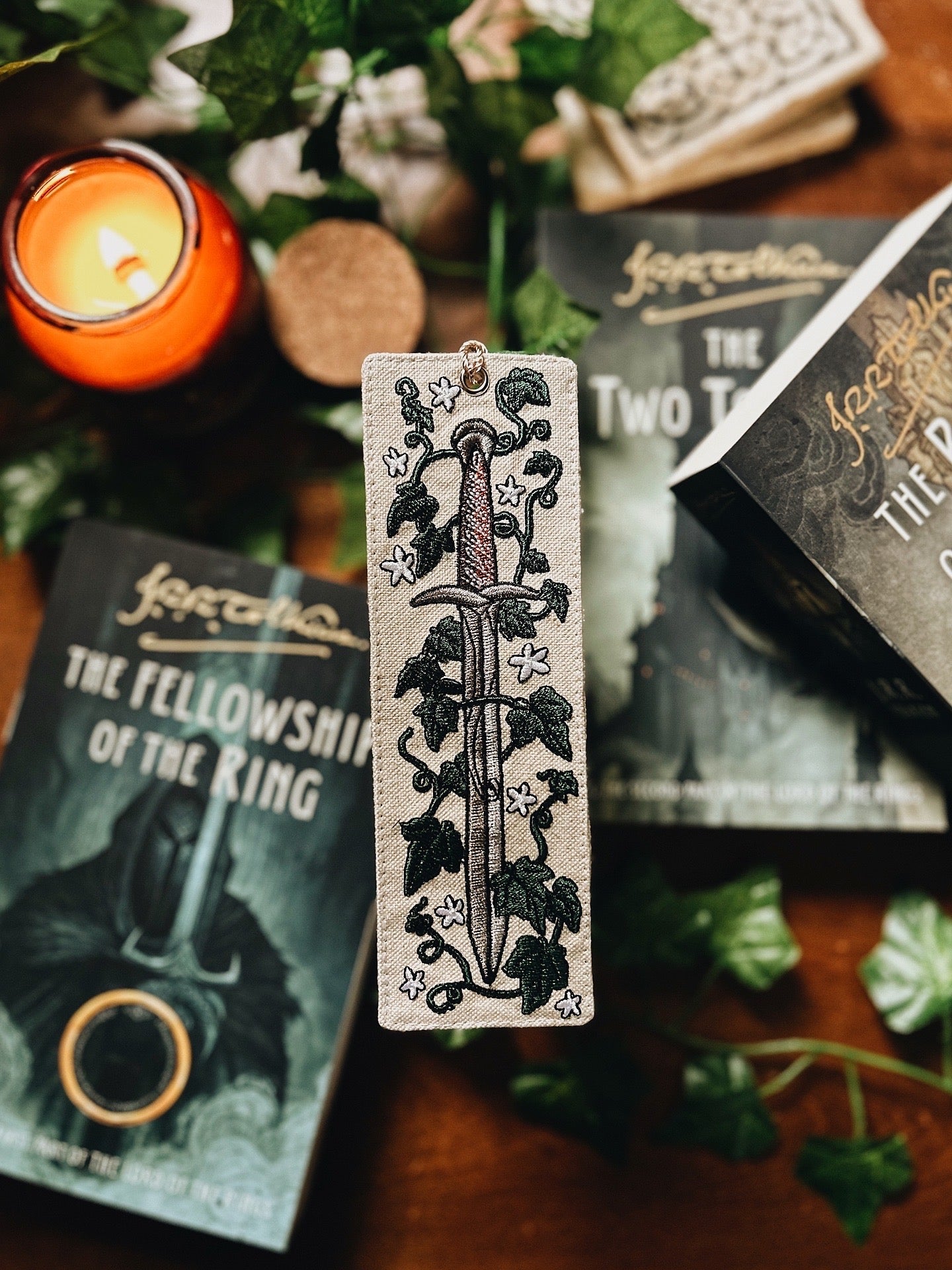 Sting Embroidered Bookmark