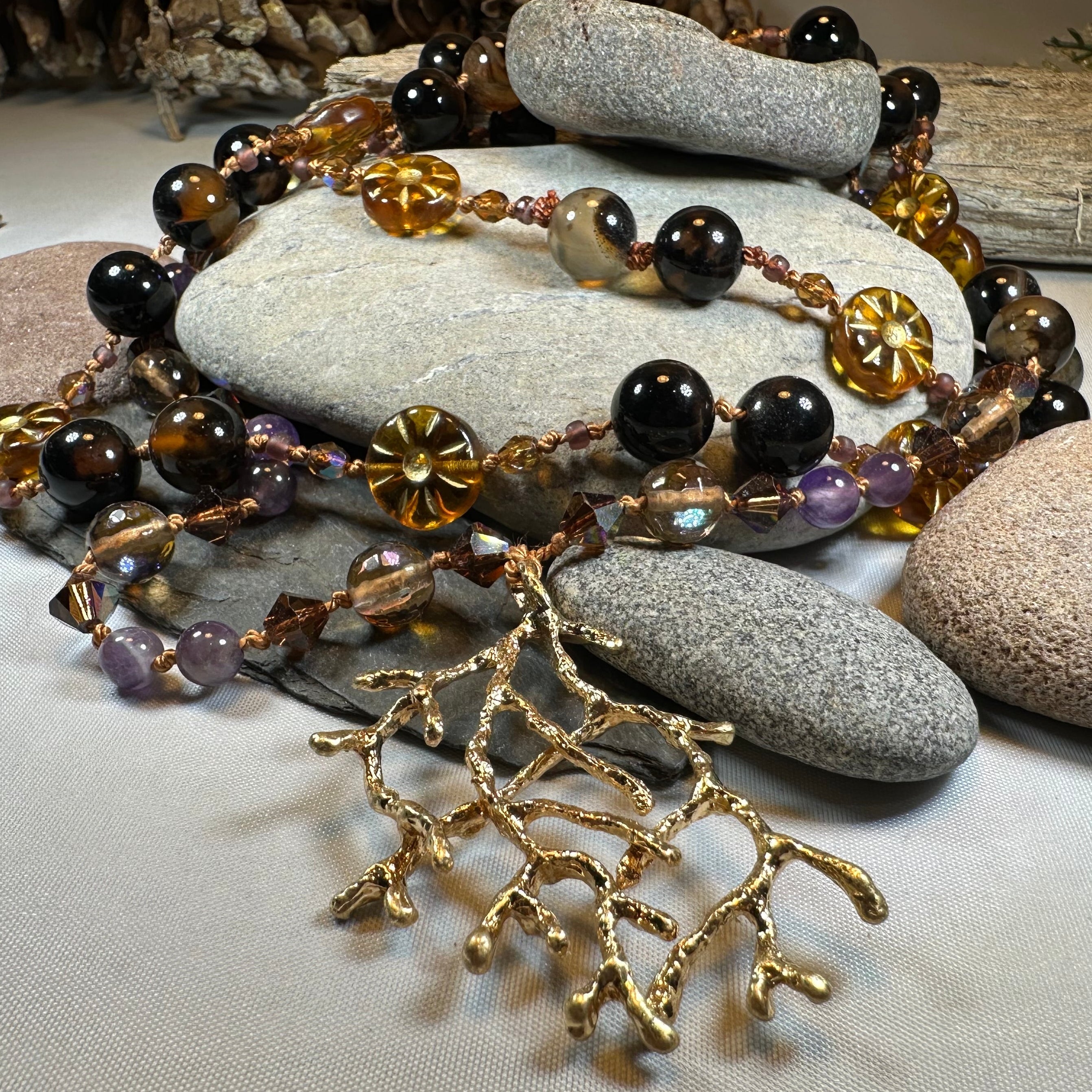 Amethyst Larksong Long Necklace