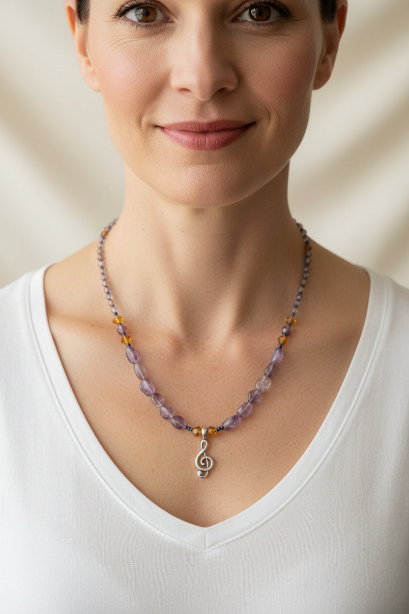 Ceol Music Note Necklace