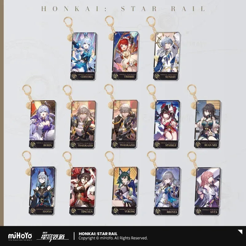 The Harmony Character Warp Artwork Acrylic Keychain Honkai: Star Rail