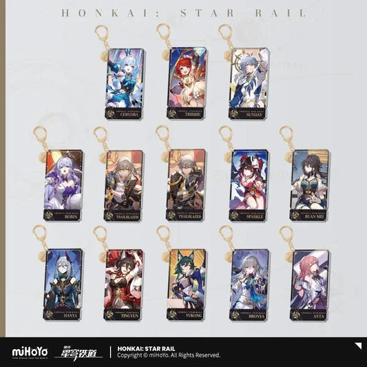 The Harmony Character Warp Artwork Acrylic Keychain Honkai: Star Rail