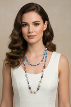 Sugar Skull Dreaming Long Beaded Necklace