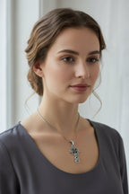 Saint Cuthbert Celtic Cross Necklace