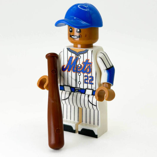 Soto NY #22 Baseball Player Minifig made using LEGO parts - B3 Customs - 