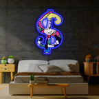 UV Printed Neon Richie Rich , Richie RichNeon Wall Art, Neon Light Sign, UV Print Neon Sign