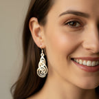 Celtic Triskel Marcasite Earrings