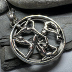 Round Yoga Pose Necklace