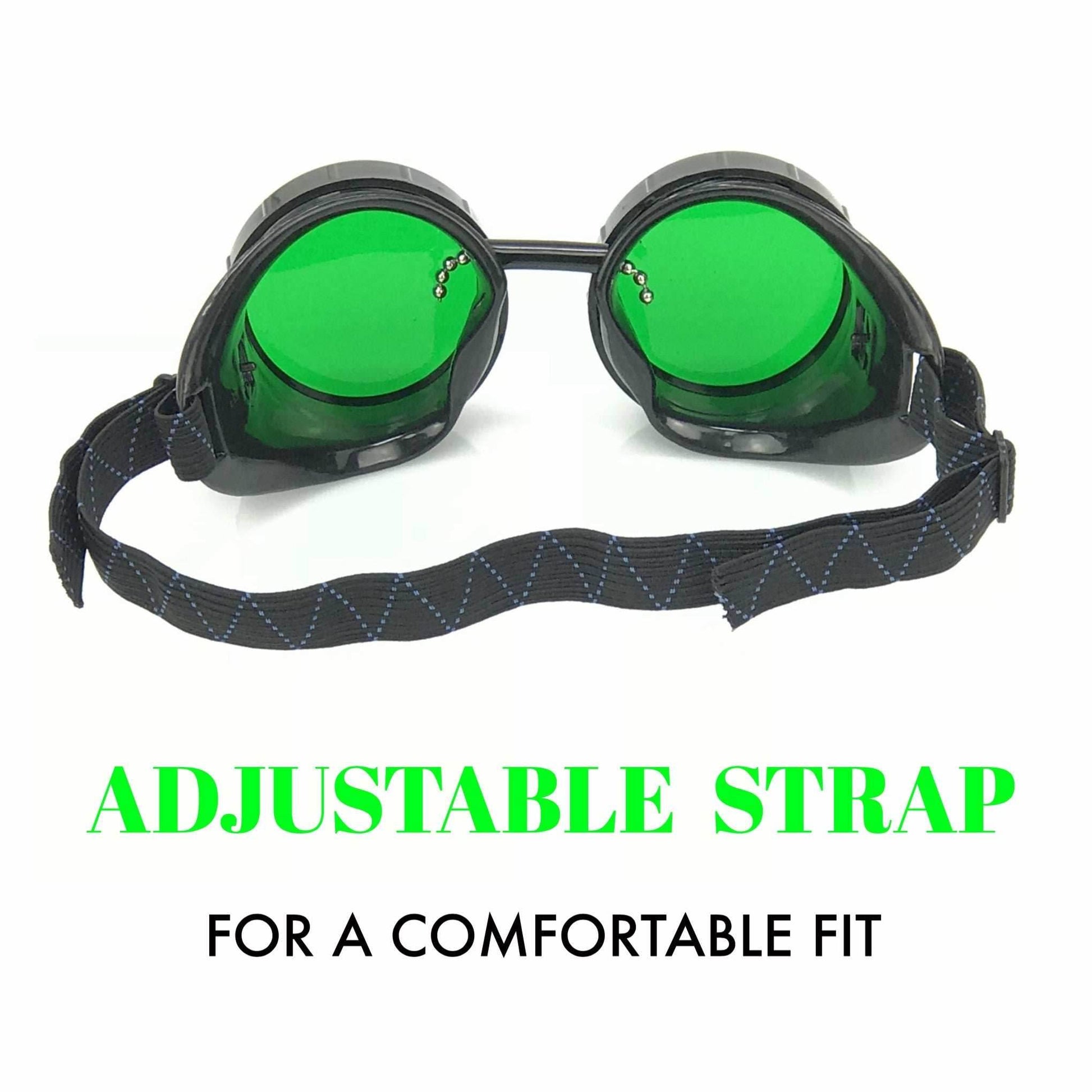 Mad scientist apocalyptic nerd goggles - purple