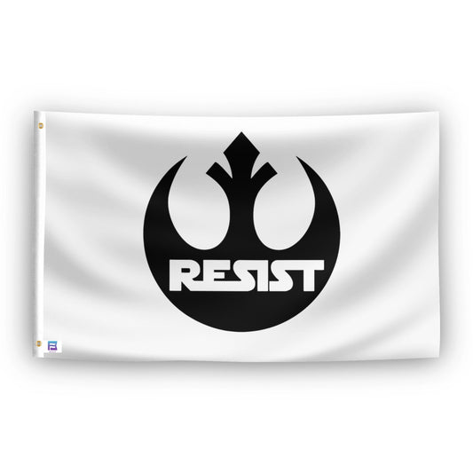 Star Wars Rebel Alliance Resist Flag (White)