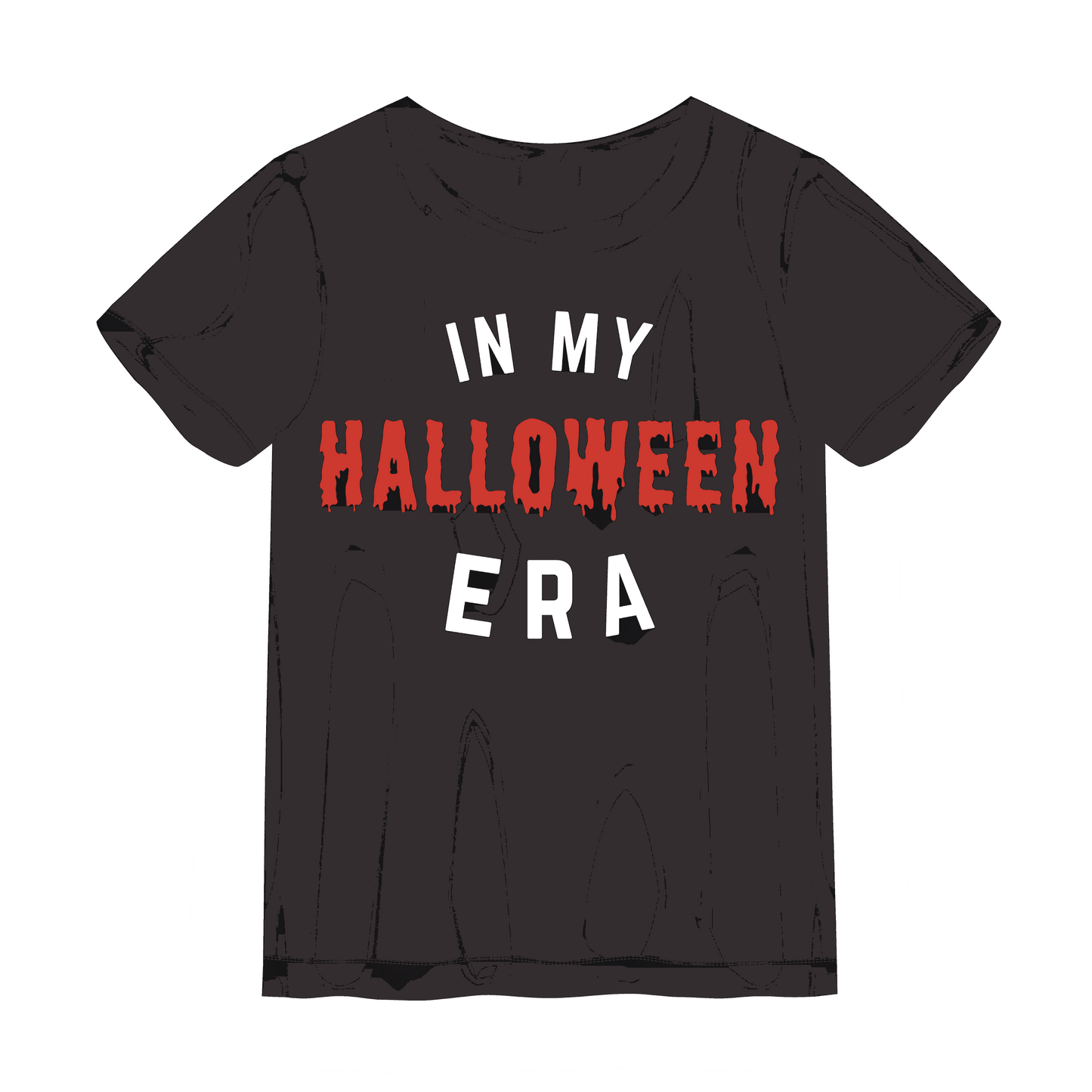 In My Halloween Era Tee (Curved) - Small / Red